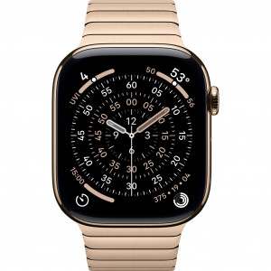 Apple Watch 11 46mm, Gold Titanium, Link Bracelet