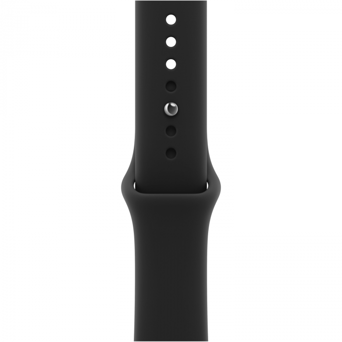 Apple Watch 12 46mm, Black Aluminum, Black Sport Band, M/L