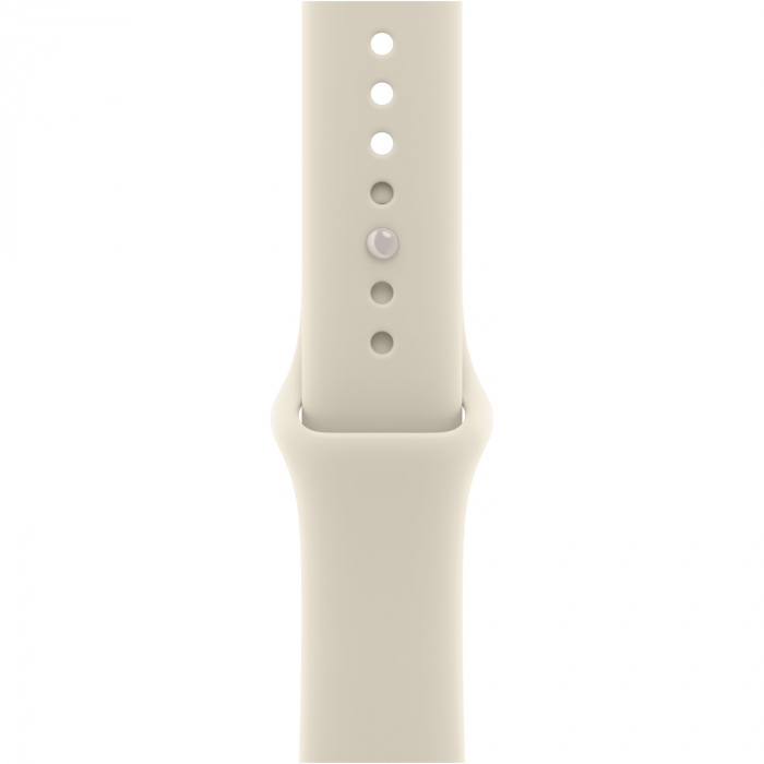 Apple Watch 12 42mm, Pearl White Ceramic, Sand Sport Band, S/M