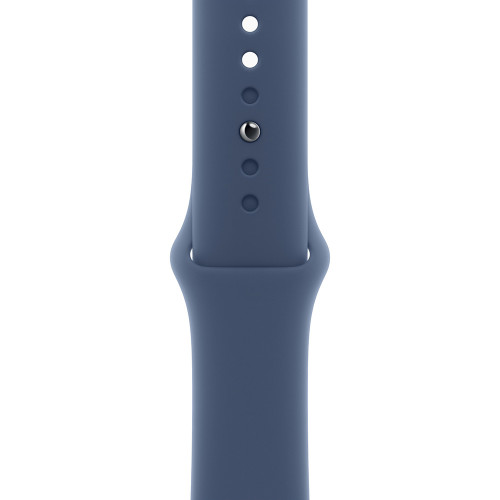 Apple Watch 10 46mm, Aluminum Silver, Ремешок Denim Sport Band, размер M/L