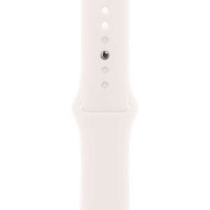Apple Watch 10 46mm, Aluminum Rose Gold, Ремешок Light Blush Sport Band, размер S/M