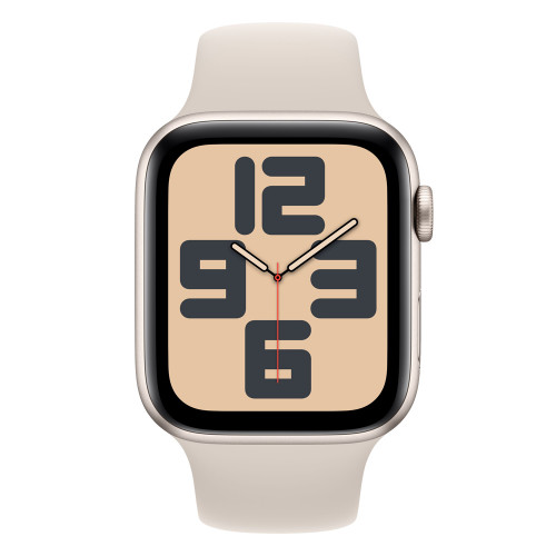 Apple Watch SE 44mm, Starlight, Ремешок Starlight Sport Band, размер S/M
