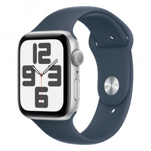 Apple Watch SE 40mm, Silver, Ремешок Denim Sport Band, размер S/M