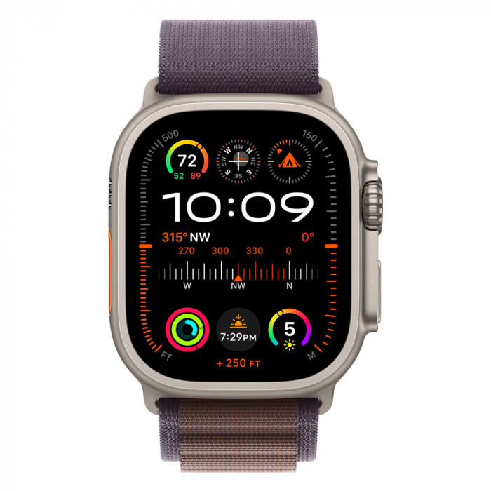 Apple Watch Ultra 2 49mm Titanium Alpine Loop, Indigo M