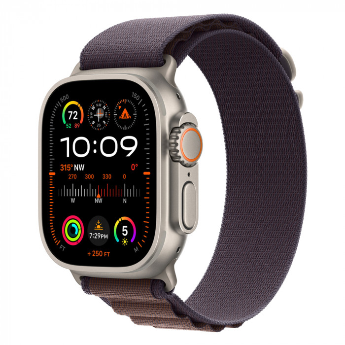 Apple Watch Ultra 2 49mm Titanium Alpine Loop, Indigo M