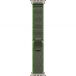 Apple Watch Ultra 3 49mm, Natural Titanium, Trail Loop Green/Neon, M/L