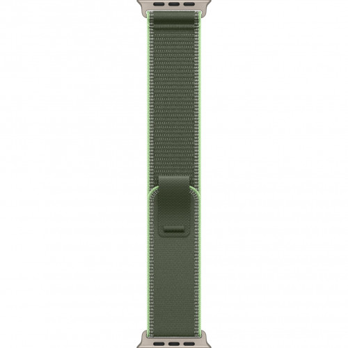 Apple Watch Ultra 3 49mm, Natural Titanium, Trail Loop Green/Neon, M/L
