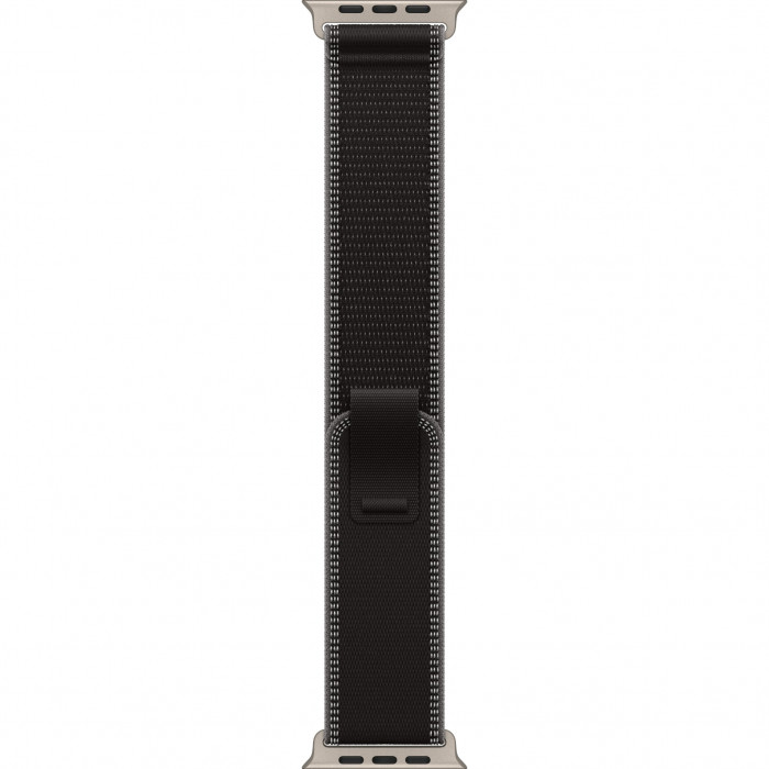 Apple Watch Ultra 3 49mm, Natural Titanium, Trail Loop Black/Charcoal, M/L