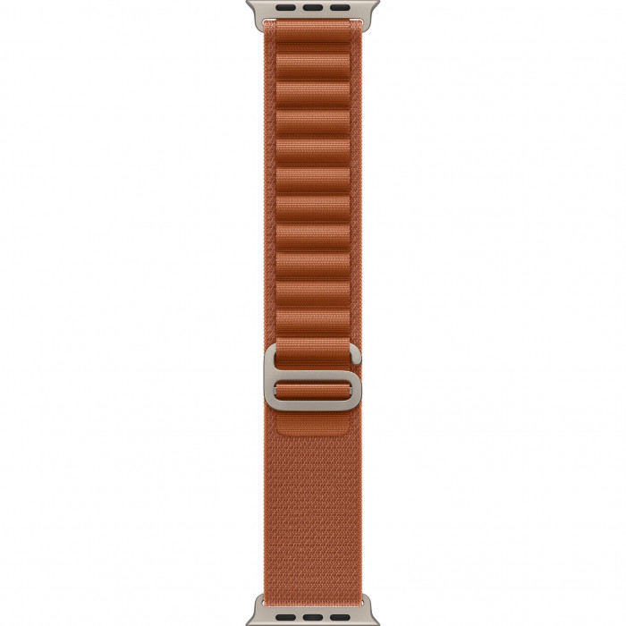 Apple Watch Ultra 3 49mm, Natural Titanium, Alpine Loop Terra Cotta, S