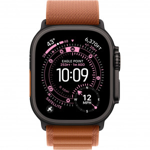 Apple Watch Ultra 3 49mm, Black Titanium, Alpine Loop Terra Cotta, S