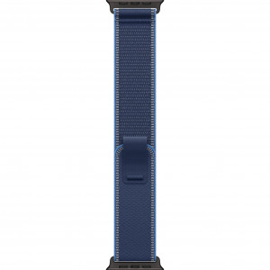 Apple Watch Ultra 3 49mm, Black Titanium, Trail Loop Blue/Bright Blue, S/M
