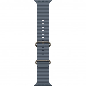Apple Watch Ultra 3 49mm, Natural Titanium, Ocean Band Anchor Blue