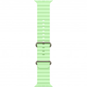 Apple Watch Ultra 3 49mm, Natural Titanium, Ocean Band Neon Green