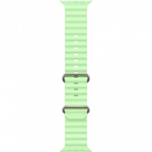 Apple Watch Ultra 3 49mm, Natural Titanium, Ocean Band Neon Green