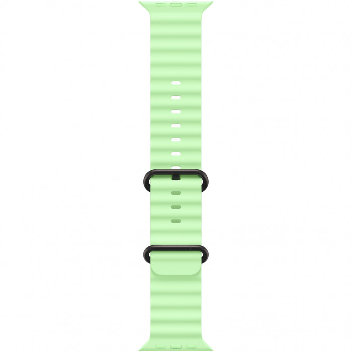 Apple Watch Ultra 3 49mm, Black Titanium, Ocean Band Neon Green