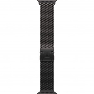 Apple Watch Ultra 3 49mm, Black Titanium, Titanium Milanese Loop, L