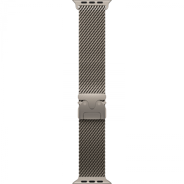 Apple Watch Ultra 4 49mm, Natural Titanium, Titanium Milanese Loop, S