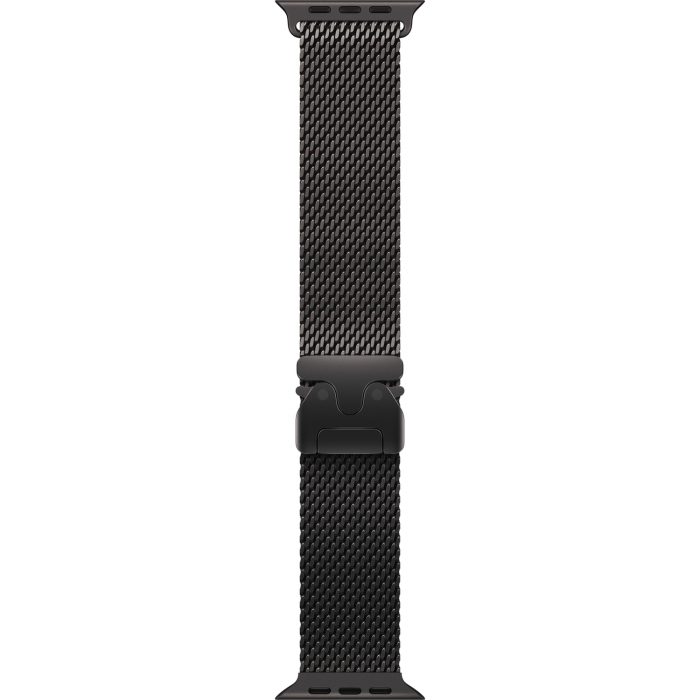 Apple Watch Ultra 4 49mm, Black Titanium, Titanium Milanese Loop, S