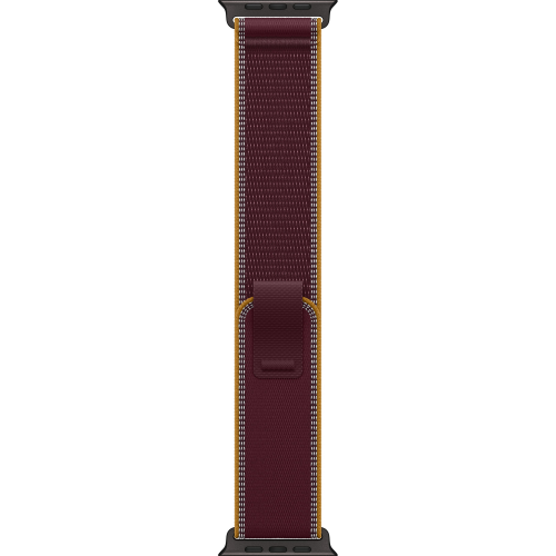 Apple Watch Ultra 4 49mm, Black Titanium, Trail Loop Burgundy, M/L