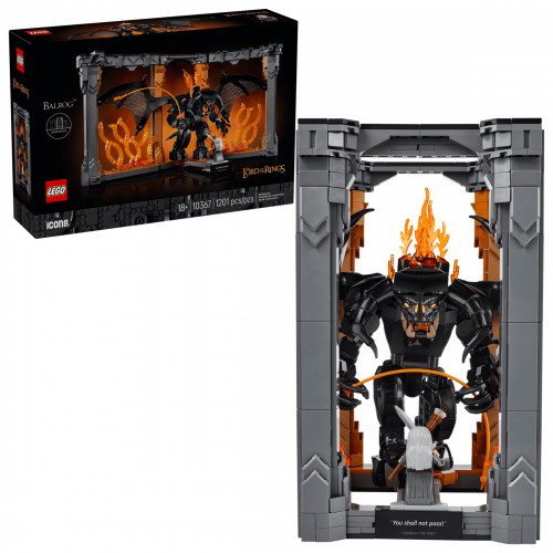 Конструктор LEGO Icons The Lord of the Rings: Balrog Book Nook (10367)