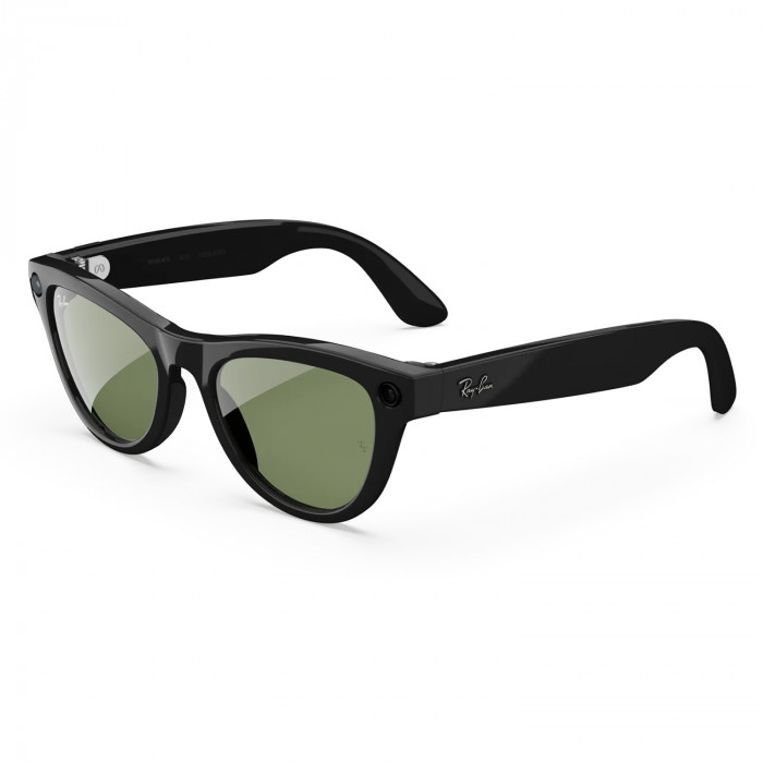 Умные очки Ray-Ban Meta Skyler (Gen 2) S52, Shiny Black/G-15 Green (RW4014)