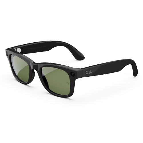 Умные очки Ray-Ban Meta Wayfarer (Gen 1) S53, Shiny Black/G-15 Green (RW4008)