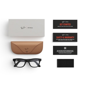 Умные очки Ray-Ban Meta Wayfarer (Gen 2) S53, Matte Black/Clear (RW4012)