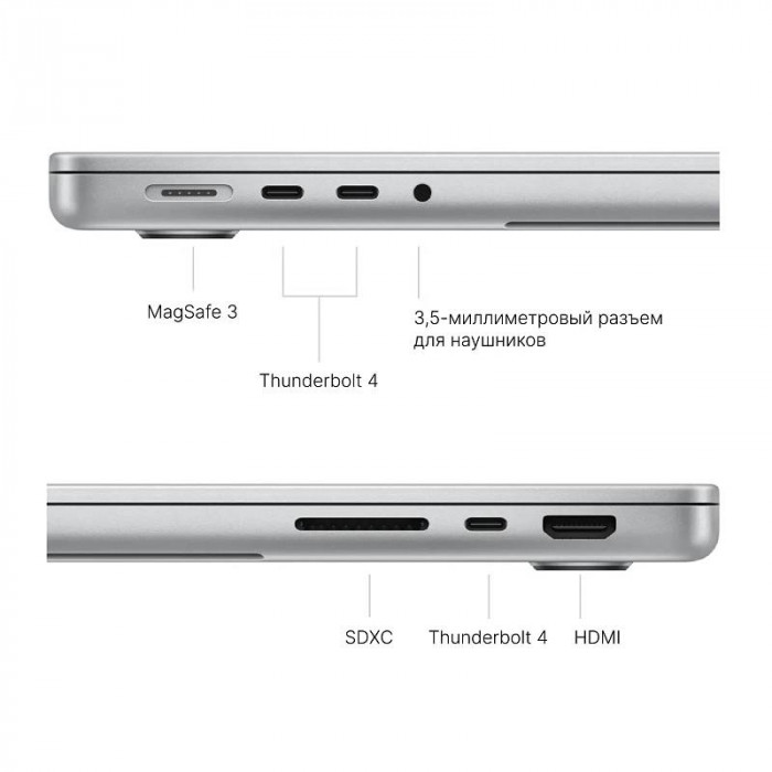 Ноутбук Apple MacBook Pro 14'' (2024) M4 Pro 24/1TB, Silver (MX2F3)