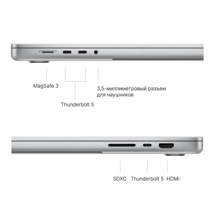 Ноутбук Apple MacBook Pro 16'' (2024) M4 Pro 24/512GB, Silver (MX2T3)