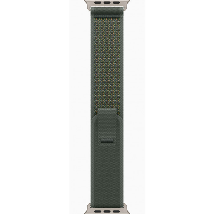Apple Watch Ultra 2 GPS 49mm, Natural Titanium, Ремешок Green Trail Loop, размер М/L