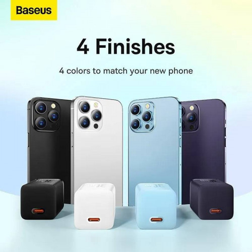 СЗУ Baseus GaN 30W, темно-фиолетовый