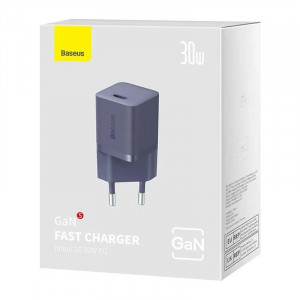 СЗУ Baseus GaN 30W, темно-фиолетовый