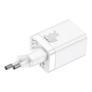 СЗУ Baseus Super Si Pro USB+USB-C, 3A, 30W, White
