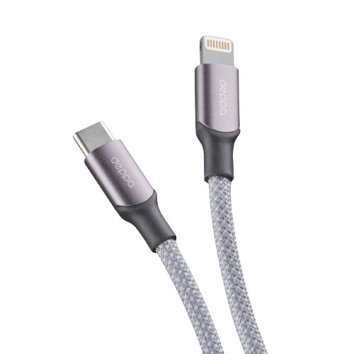 Дата-кабель Deppa Magneto,USB-C to Lightning 27W, 1.5м, серый