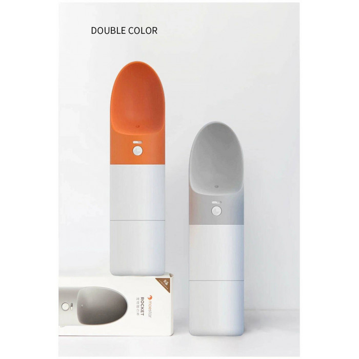 Поилка для собак Moestar Rocket Pet Portable Bottle, оранжевый