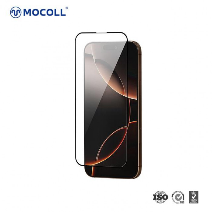 Защитное стекло 3D MOCOLL для 16 Pro Max, черная рамка