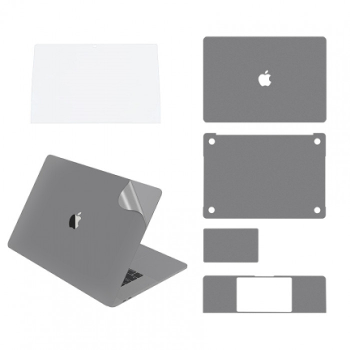 Защитная пленка MOCOLL 5в1 для MacBook Pro 16'', серый