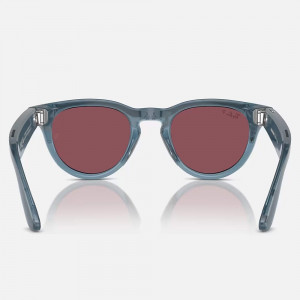 Умные очки Ray-Ban Meta Headliner RW4009 S50, Shiny Jeans/Polar Dusty Red