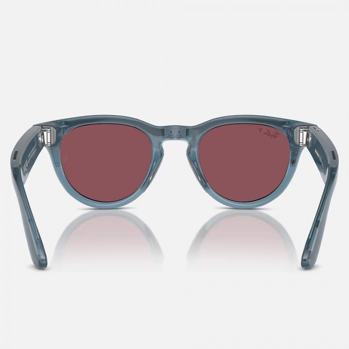 Умные очки Ray-Ban Meta Headliner (Gen 1) S50, Shiny Jeans/Polarized Dusty Red (RW4009)