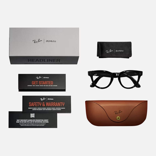 Умные очки Ray-Ban Meta Headliner RW4009 S50, Shiny Jeans/Polar Dusty Red