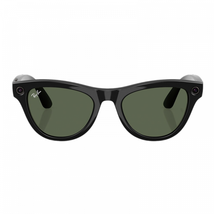 Умные очки Ray-Ban Meta Skyler (Gen 1) S52, Shiny Black/G-15 Green (RW4010)
