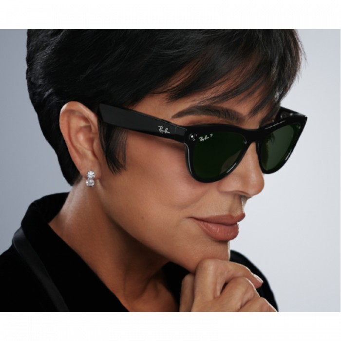 Умные очки Ray-Ban Meta Skyler (Gen 1) S52, Shiny Black/G-15 Green (RW4010)