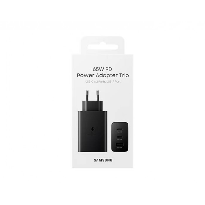 СЗУ Samsung Power Adapter 65W 2C+U, Black
