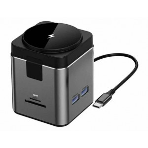Беспроводное зарядное устройство WIWU 9in1 Cube HUB