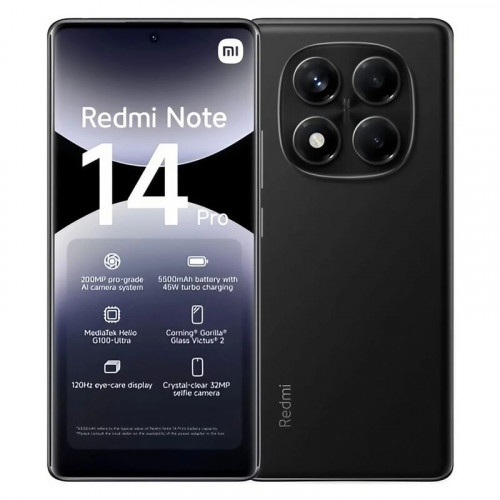 Cмартфон Xiaomi Redmi Note 14 Pro 12/256GB, Midnight Black