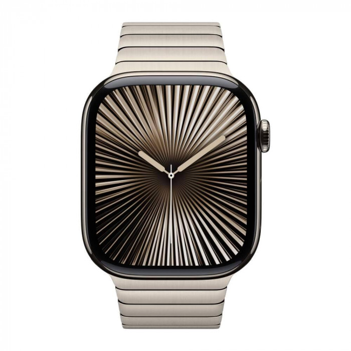 Apple Watch 10 46mm, Titanium Natural, Ремешок Natural Stainless Steel Link Bracelet