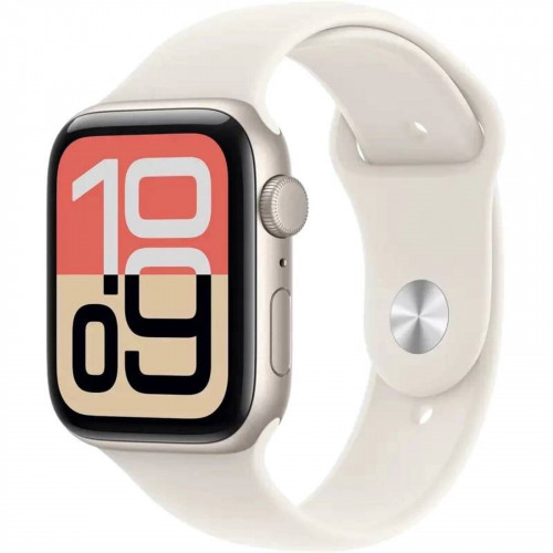 Apple Watch SE 3 (2025) 40mm, Starlight, Ремешок Starlight Sport Band, размер M/L