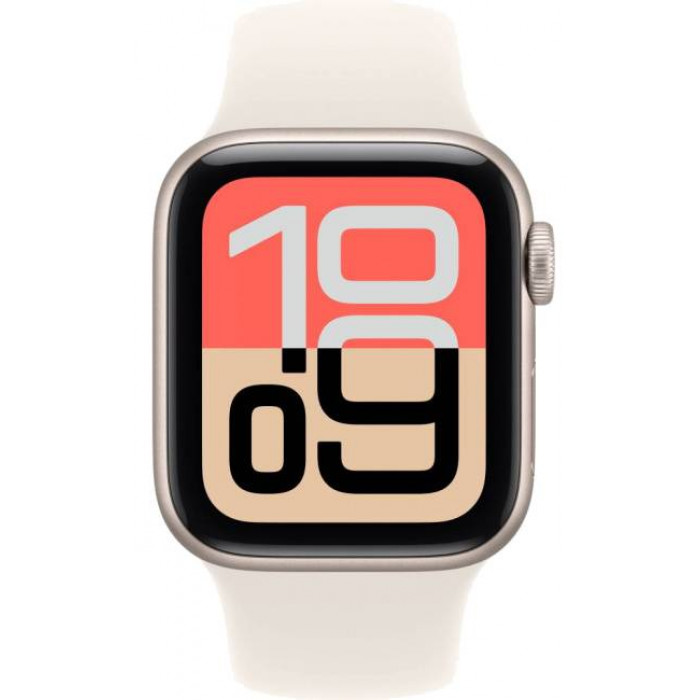 Apple Watch SE 3 (2025) 40mm, Starlight Aluminum, Starlight Sport Band, M/L