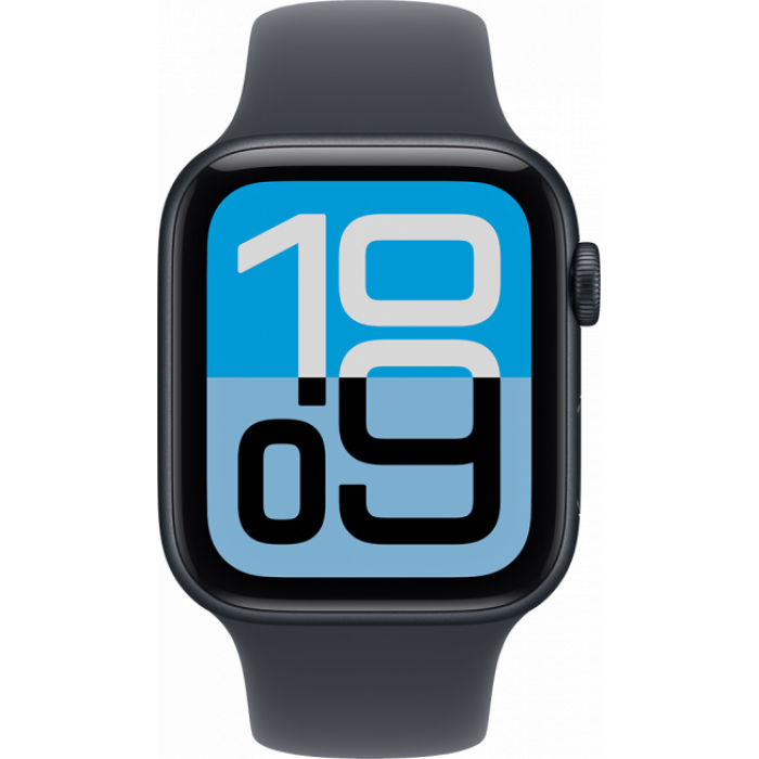 Apple Watch SE 3 (2025) 44mm, Midnight Aluminum, Midnight Sport Band, M/L