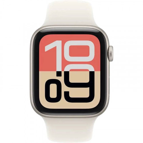 Apple Watch SE 3 (2025) 44mm, Starlight, Ремешок Starlight Sport Band, размер S/M